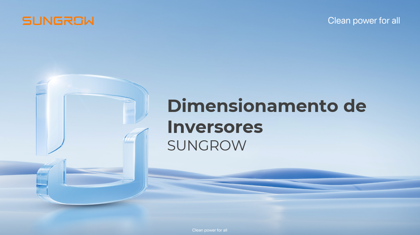 Banner - Dimensionamento de Inversores FV - Sungrow